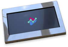 Digital screen for vehicle headrests 10″